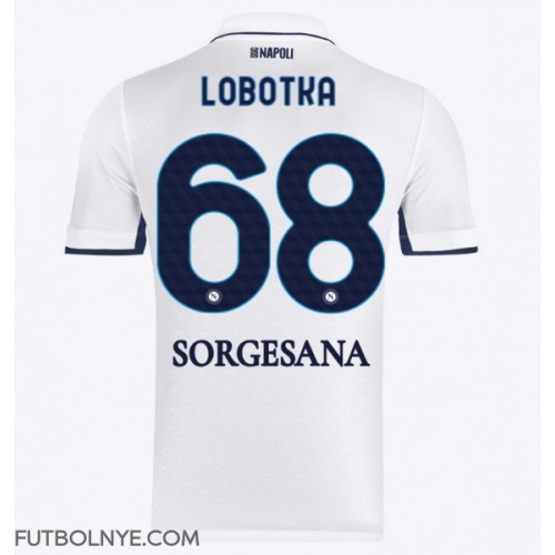 Camiseta SSC Napoli Stanislav Lobotka #68 Visitante Equipación 2024-25 manga corta